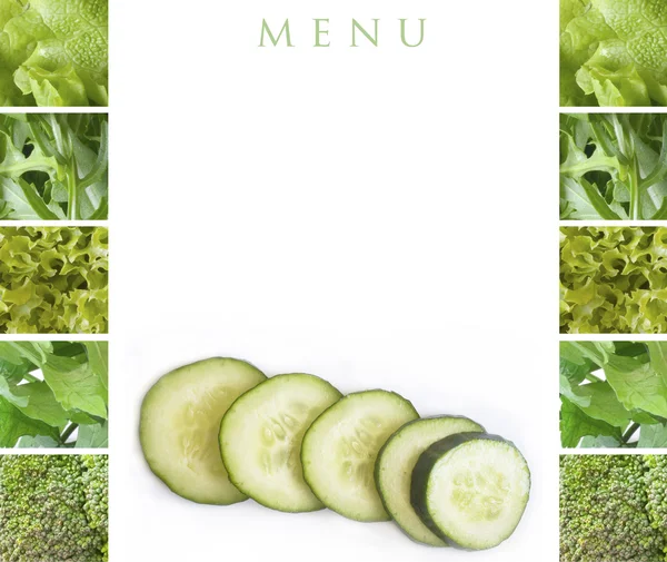 Menú verde —  Fotos de Stock