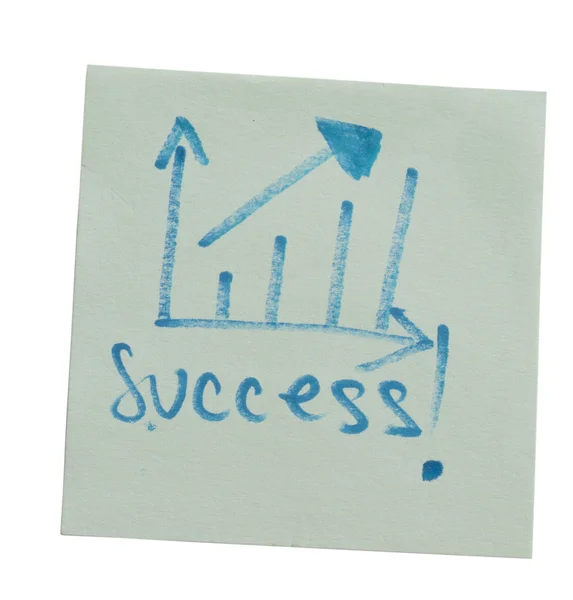 Success note — Stock Photo, Image