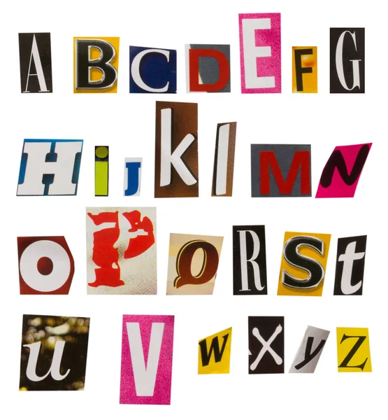 Alfabet — Zdjęcie stockowe