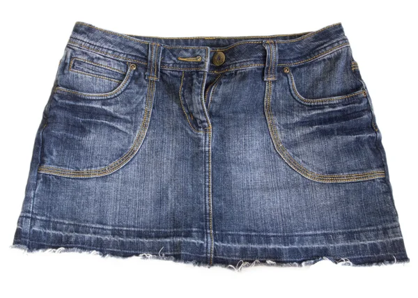 Mini saia jeans — Fotografia de Stock