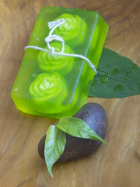 Green soap — Stock Photo, Image