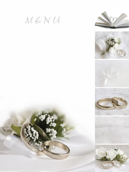 Menyn för bröllop — Stockfoto