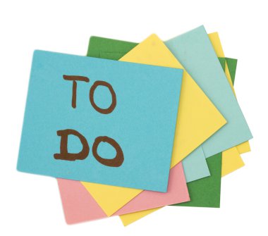 To do, on the paper note clipart