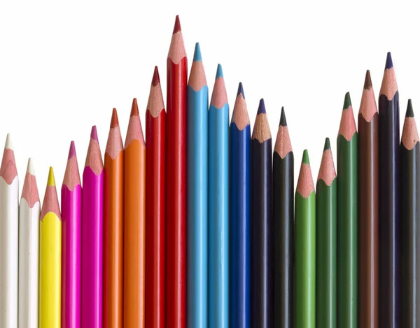 分離されたカラフルな鉛筆 — ストック写真