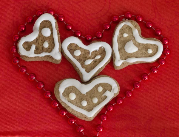 Hjärta form cookies — Stockfoto