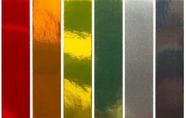 Samples of metallic colors
