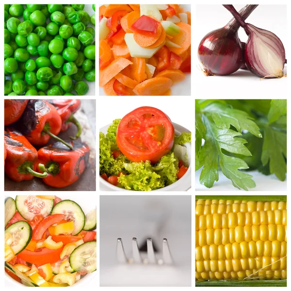 Collectie van groenten — Stockfoto