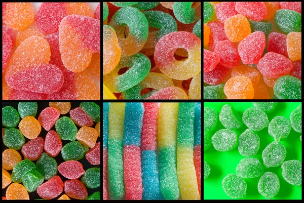 Candies with cristal sugar — Stock Photo, Image