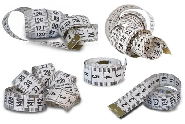 Collection of measuring tapes — Stock Photo, Image