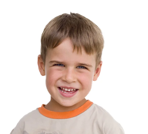 Ung pojke leende — Stockfoto