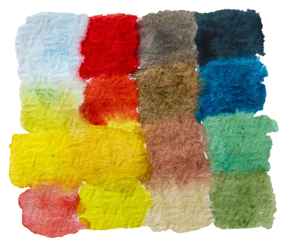 Watercolor hand painted brush strokes — Stock Photo, Image
