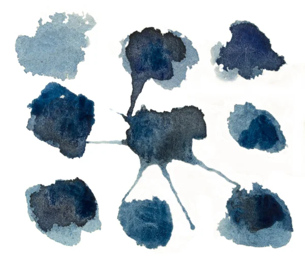 Izole mavi renkli BLOB'ları — Stok fotoğraf
