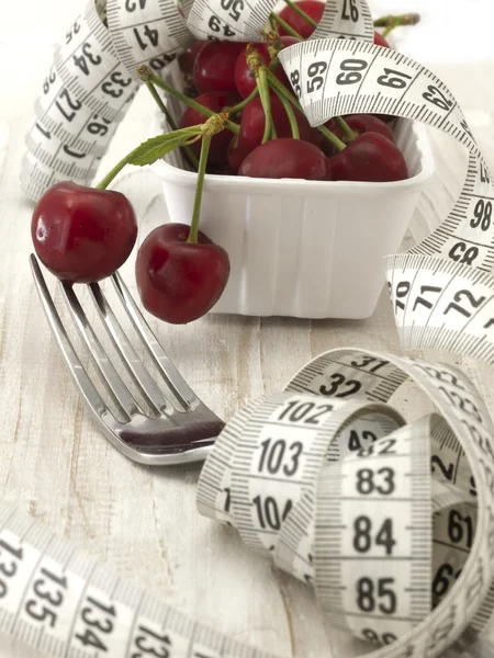 Dieta com cerejas — Fotografia de Stock