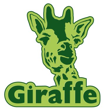 Giraffe icon clipart