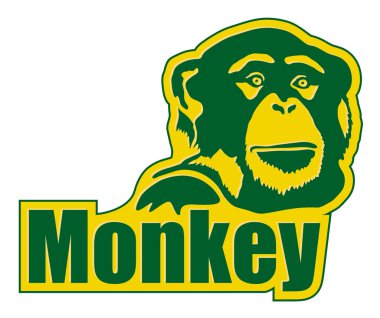 Monkey icon clipart