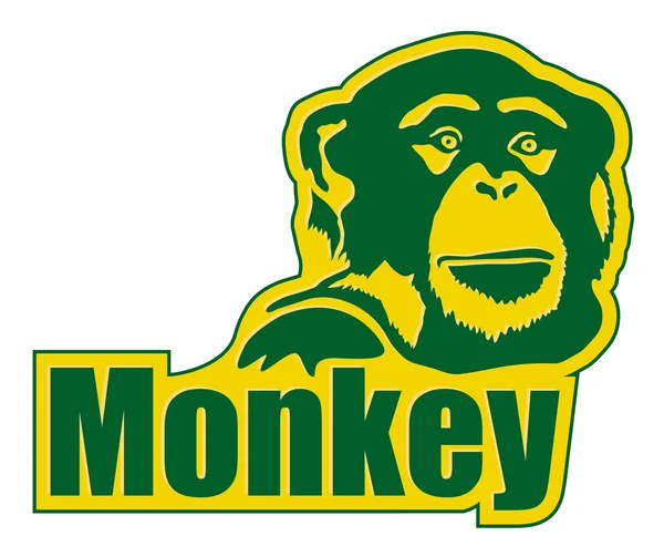 Εικονίδιο μαϊμού — Διανυσματικό Αρχείο