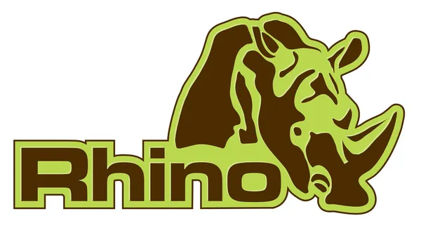 Ícone de rinoceronte —  Vetores de Stock