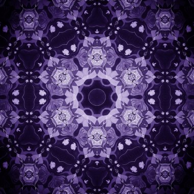Mandala Purple Flower clipart