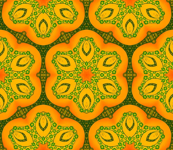 Muster orange Blume — Stockfoto