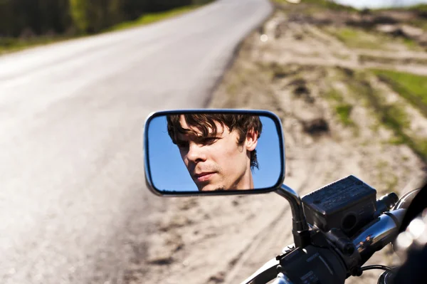 Reflection in the mirror — Stock Photo, Image