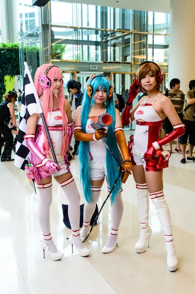 Bangkok - augusztus 26: egy ismeretlen japán anime cosplay jelentenek a japán festa Bangkok 2012 augusztus 26, 2012, siam paragon, bangkok, Thaiföld. — Stock Fotó