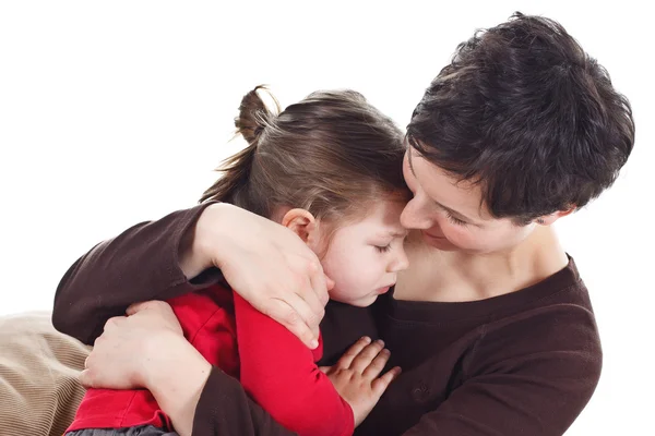Mother and child cuddling — Stock Photo, Image