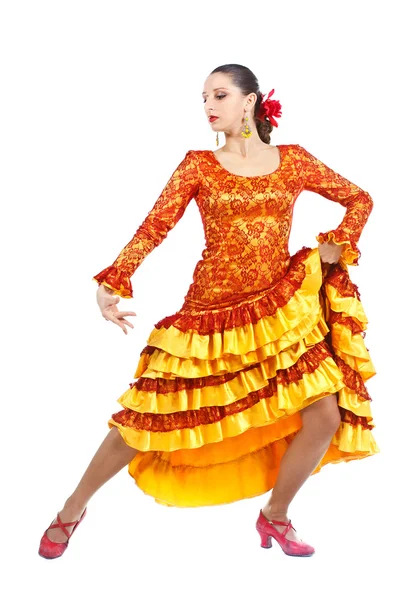 Kadın flamenko dansçısı — Stok fotoğraf