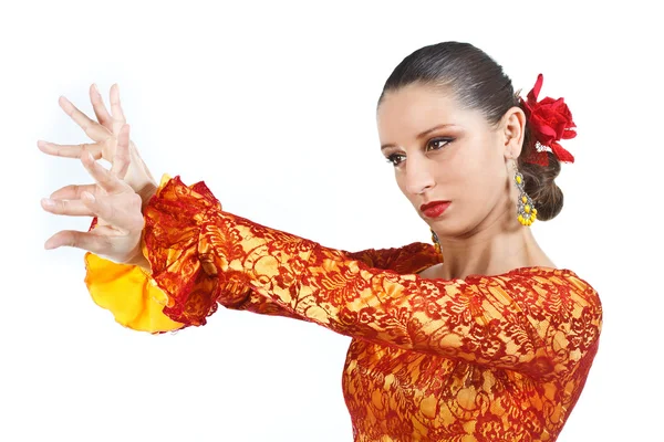 Portrait of woman flamenco dancer — Stock Photo, Image