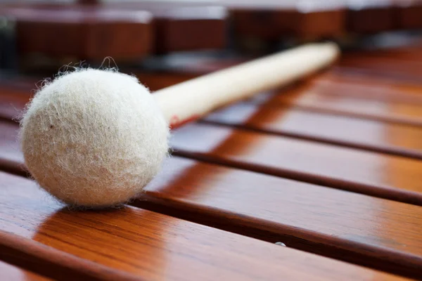 Mallet on marimba — Stock Photo, Image