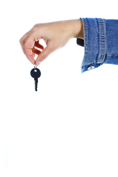 stock image A female hand holding a key