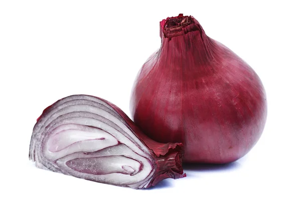 Cut red onion isolated — Stock Photo, Image