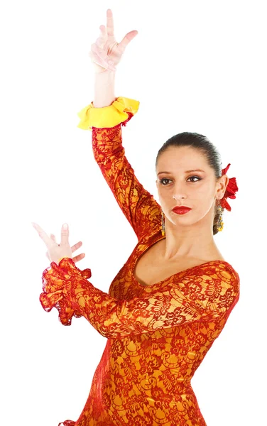 Portrét ženy flamenco tanečník — Stock fotografie