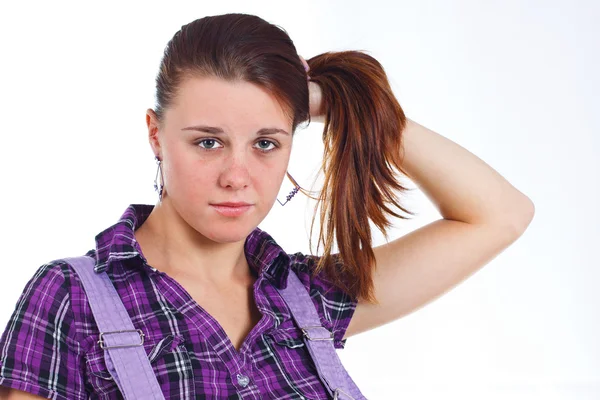 Young woman with pony tail — Stock Photo, Image