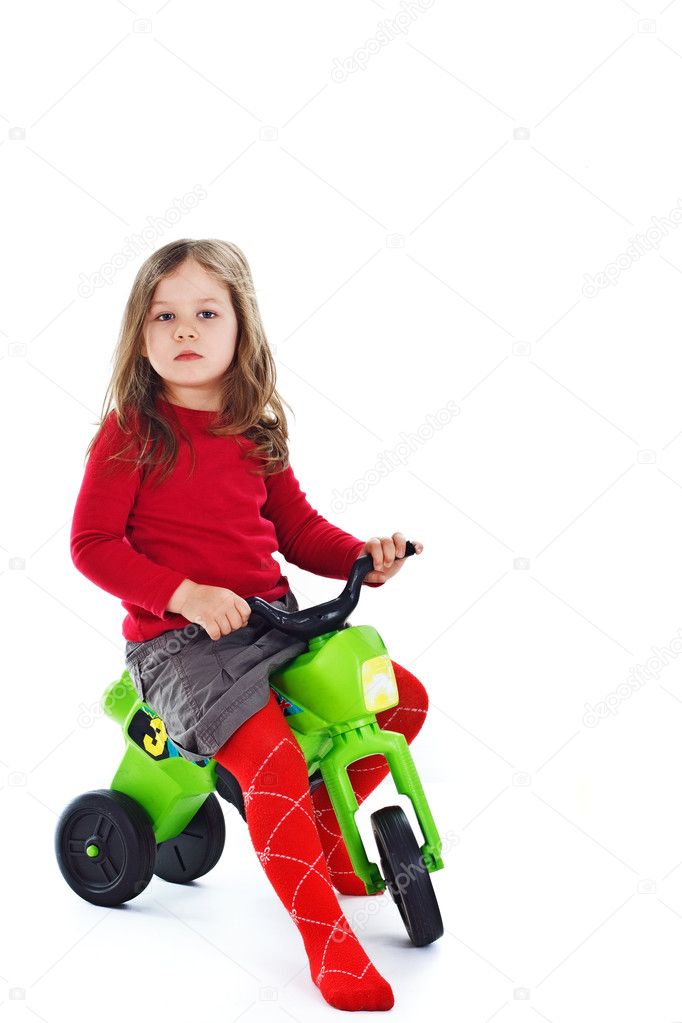 little girl tricycle