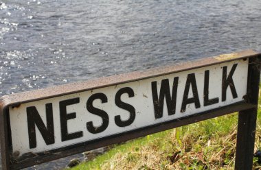 Ness walk, in Inverness clipart