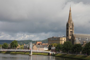 View of Inverness, in Scotland clipart