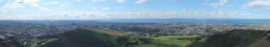 Panoramic photo of Edinburgh clipart