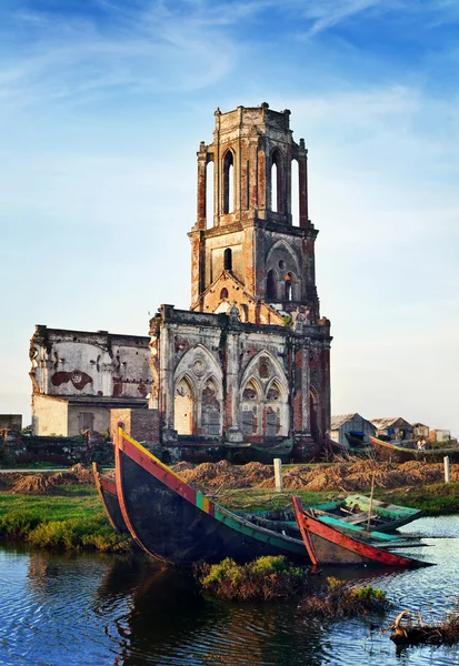 stock image Church in Hai Ly, Hai Hau, Viet Nam