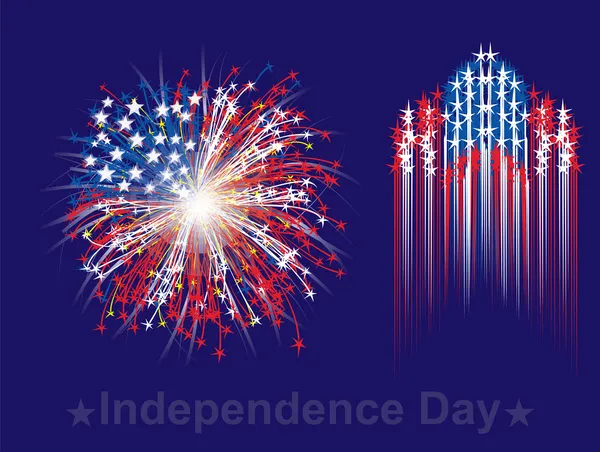 EE.UU. día de la independencia — Archivo Imágenes Vectoriales