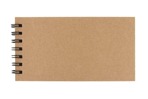 Cuaderno de notas de papel reciclado aislado — Foto de Stock