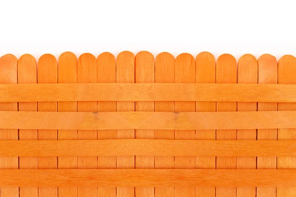 Cerca de madeira laranja . — Fotografia de Stock