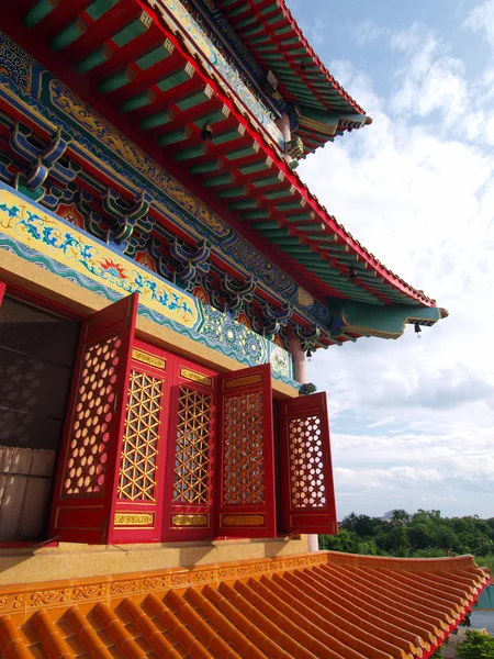 Çin Tapınak, Tayland, Çin geleneksel windows — Stok fotoğraf