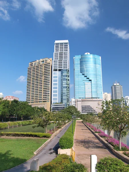 Business area buildings of Bangkok, Thailand — Stock Photo, Image