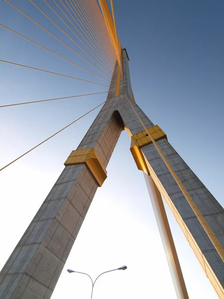 Mega sling Bridge, Rama 8, em Bangkok Tailândia — Fotografia de Stock
