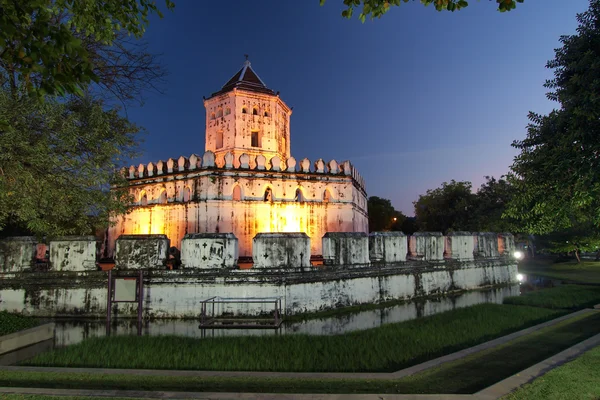 stock image Ancient Thai fortress near Chao Phraya river in Bangkok.