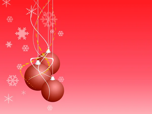 Cartoon-Weihnachtsglocke mit Hintergrund — Stockfoto