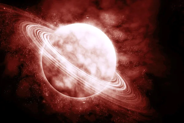 Красная планета в прекрасном пространстве — стоковое фото