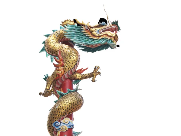 Chinese stijl draak standbeeld — Stockfoto