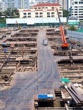 İnşaat alanında modern Binası