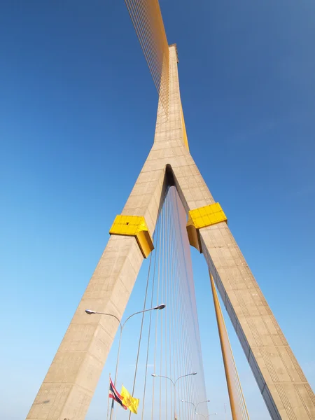 Mega Sling Bridge, Rama 8, en Bangkok Tailandia — Foto de Stock